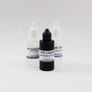 Kit Reagente DPD Líquido Cloro Total para 100 Testes Modelo DL-DPDT.